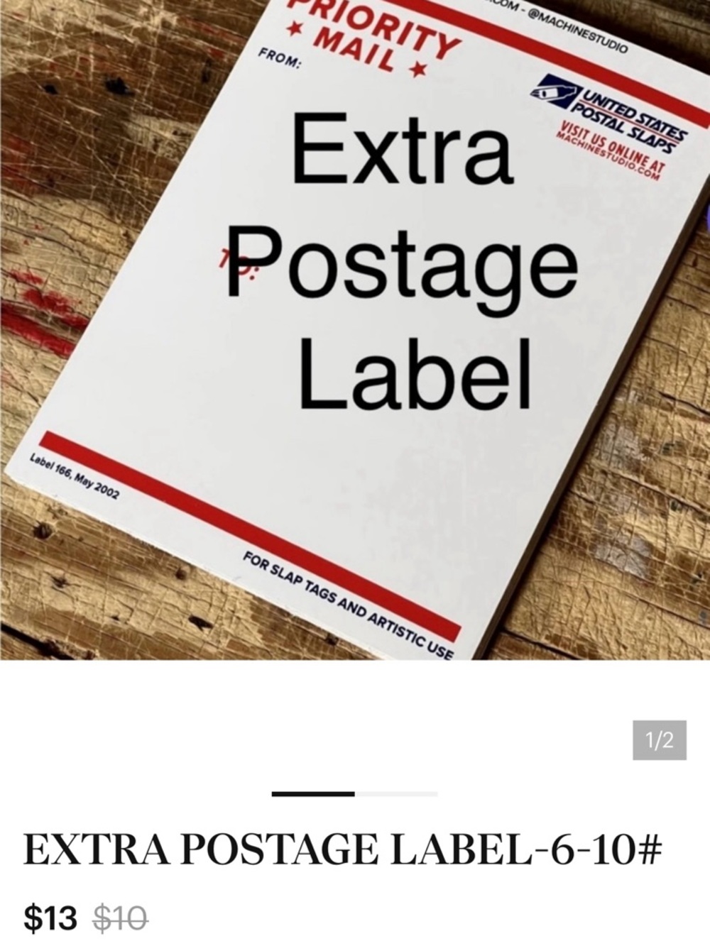 Postage for 6-10 Lbs